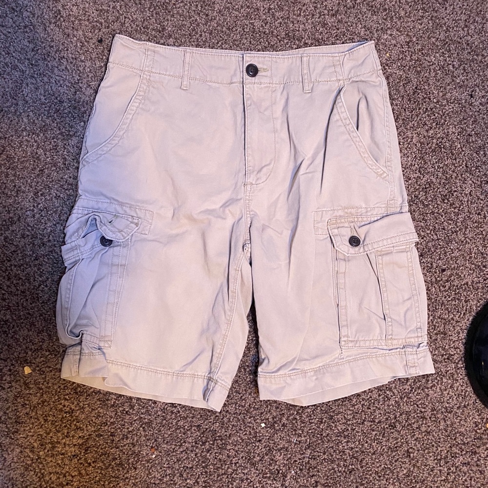 Arizona light khaki cargo shorts.